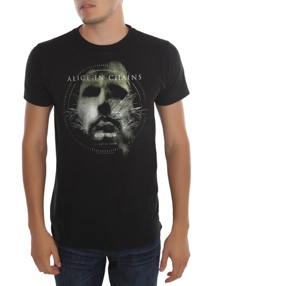 Alice In Chains Logo Face grunge alternative metal rock T-Shirt 3XL NWT - Picture 1 of 2